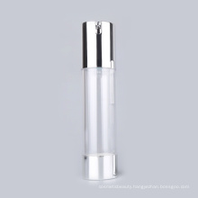 Top sale airless cosmetic bottles silver airless pump bottle